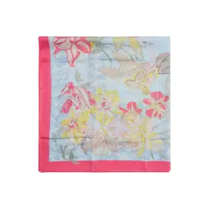 Women's Silk Blend Printed Scarf COMMA image-4