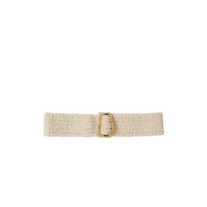 Woven PU Leather Elastic Belt with Decorative Buckle for Women COMMA image-1