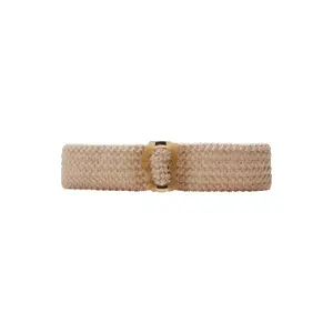 Woven PU Leather Elastic Belt with Decorative Buckle for Women COMMA image-5