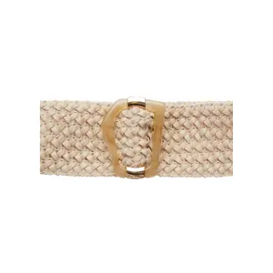 Woven PU Leather Elastic Belt with Decorative Buckle for Women COMMA image-6