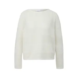 Harmonious Stripe Blend Round Neck Jumper Women COMMA image-0