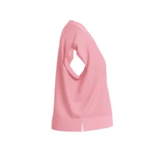 Light Linen Blend Short Sleeve V-Pull Women COMMA image-3