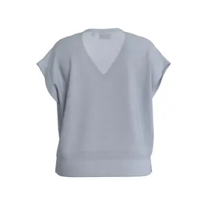 Light Linen Blend Short Sleeve V-Pull Women COMMA image-2