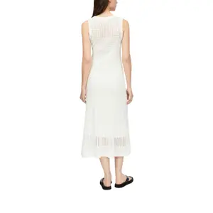 Women’s Sleeveless Long Crochet Knit Dress COMMA image-5