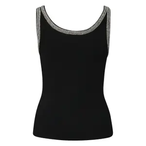 Bohemian Patterned Mesh Tank Top Women's COMMA image-1