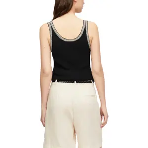 Bohemian Patterned Mesh Tank Top Women's COMMA image-5