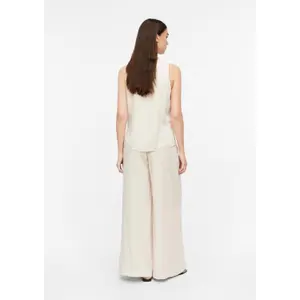 Women's Structured Wide-Leg Viscose Blend Trousers COMMA image-4