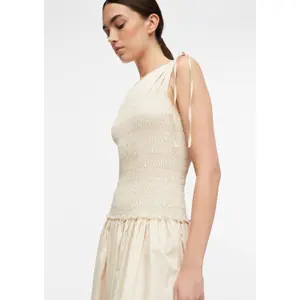 Women's Gathered Cotton Midi Dress COMMA image-3