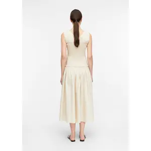 Women's Gathered Cotton Midi Dress COMMA image-4
