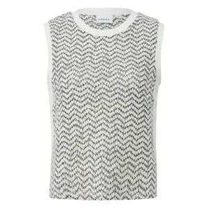 Lightweight Textured Jersey Vest for Women COMMA image-0
