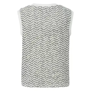 Lightweight Textured Jersey Vest for Women COMMA image-1