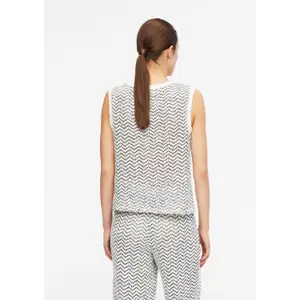 Lightweight Textured Jersey Vest for Women COMMA image-4