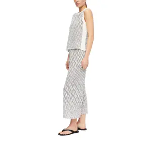 Lightweight Textured Jersey Vest for Women COMMA image-6