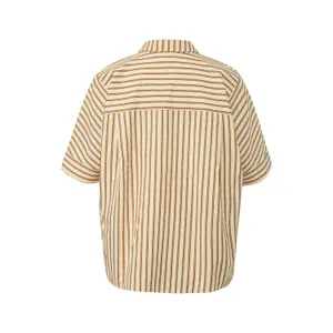 Women's Striped Seersucker Oversized Shirt COMMA image-1
