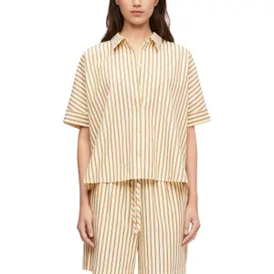 Women's Striped Seersucker Oversized Shirt COMMA image-2