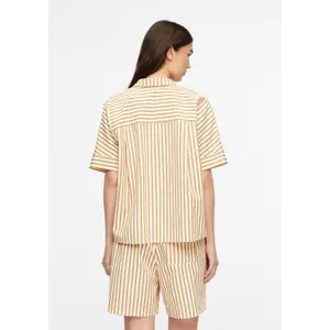 Women's Striped Seersucker Oversized Shirt COMMA image-4