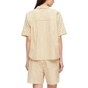 Women's Striped Seersucker Oversized Shirt COMMA image-5