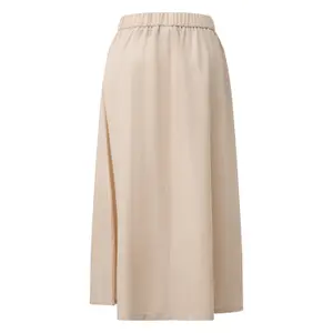 Women's A-Line Midi Skirt in Woven Fabric COMMA image-1