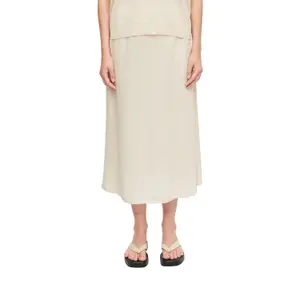 Women's A-Line Midi Skirt in Woven Fabric COMMA image-2
