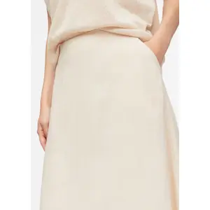 Women's A-Line Midi Skirt in Woven Fabric COMMA image-3