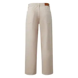 Womens Mid-Rise Loose & Relaxed Wash Jeans COMMA image-1