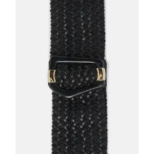 Woven PU Leather Elastic Belt with Decorative Buckle for Women COMMA image-2