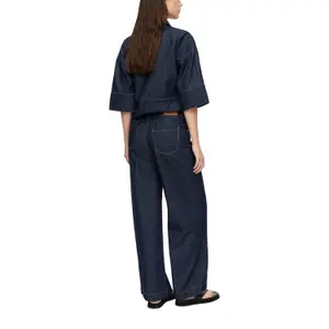 Lightweight Wide Leg Jeans with Patch Pockets High Waist Women COMMA image-5