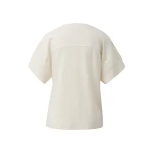 Women's Drop Shoulder V-Neck T-Shirt COMMA image-1