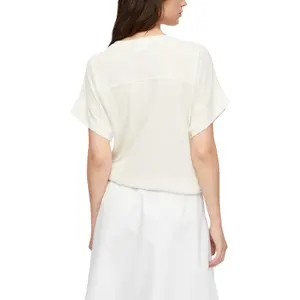Women's Drop Shoulder V-Neck T-Shirt COMMA image-5