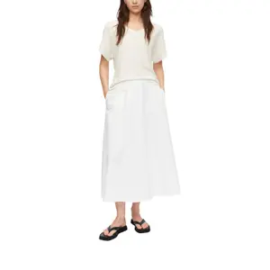 Women's Drop Shoulder V-Neck T-Shirt COMMA image-6
