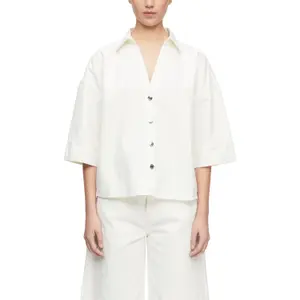Loose Fit Denim Shirt Women COMMA image-2