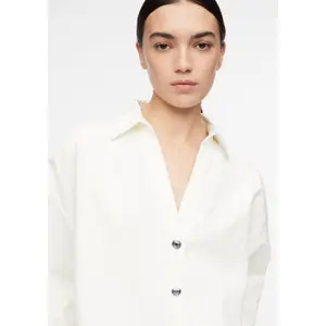 Loose Fit Denim Shirt Women COMMA image-3