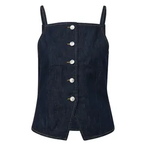 Lightweight Sleeveless Denim Top Women COMMA image-0
