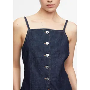 Lightweight Sleeveless Denim Top Women COMMA image-3