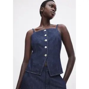 Lightweight Sleeveless Denim Top Women COMMA image-6