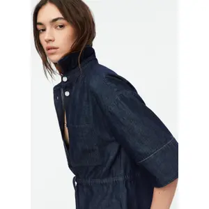 Lightweight Denim Jacket with Drawstring Women COMMA image-3