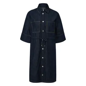 Casual Long Sleeve Denim Dress for Women COMMA image-0