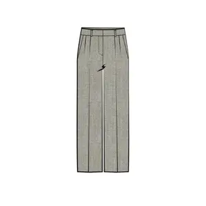 Shiny Metallic Thread Pleated Shorts for Women COMMA image-4