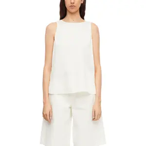 Women's Fluid Top in Viscose Blend with Worn Effect COMMA image-2