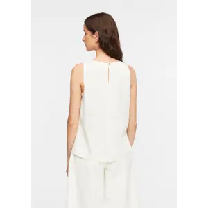 Women's Fluid Top in Viscose Blend with Worn Effect COMMA image-4