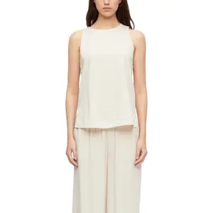 Women's Fluid Top in Viscose Blend with Worn Effect COMMA image-2