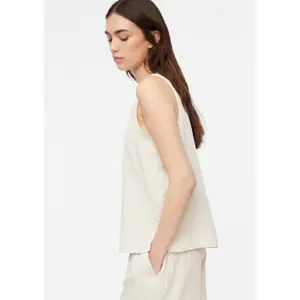 Women's Fluid Top in Viscose Blend with Worn Effect COMMA image-3