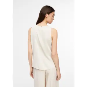 Women's Fluid Top in Viscose Blend with Worn Effect COMMA image-4