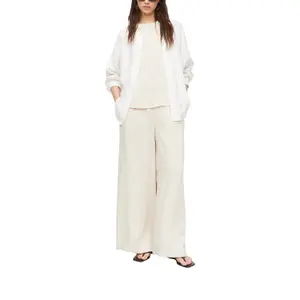 Women's Fluid Top in Viscose Blend with Worn Effect COMMA image-6