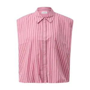 Sleeveless Loose Fit Blouse with Puff Hem Women's COMMA image-0