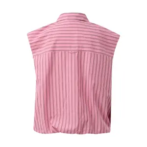 Sleeveless Loose Fit Blouse with Puff Hem Women's COMMA image-1