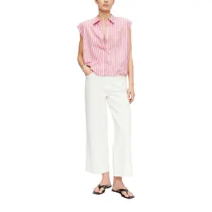 Sleeveless Loose Fit Blouse with Puff Hem Women's COMMA image-6
