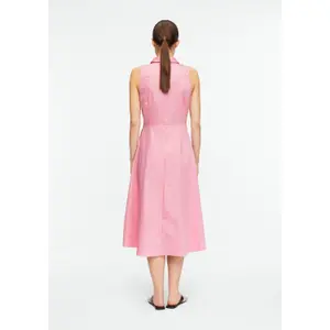 Sleeveless Shirt Dress in Cotton Poplin for Women COMMA image-2