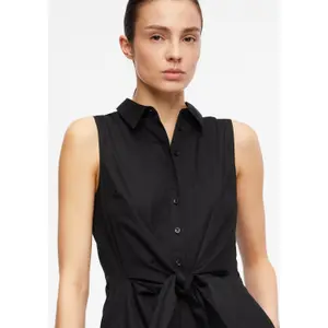 Women's Long Stretch Cotton Dress COMMA image-3