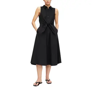 Women's Long Stretch Cotton Dress COMMA image-6